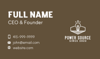 White Star Light Bulb  Business Card Image Preview