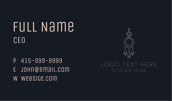 Precious Earring Accessory  Business Card Design Image Preview