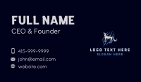 Howling Wolf Animal Business Card Image Preview