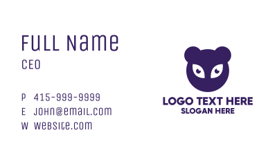 Purple Bear Gaming Business Card