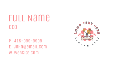 Dog Bone Treat Business Card Image Preview