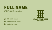 Green Tree Branch Business Card Image Preview