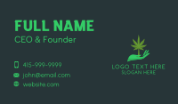 Medical Weed Hand  Business Card Image Preview
