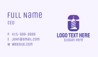 Purple Lighthouse Business Card Image Preview