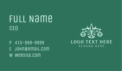 Medical Weed Scale  Business Card Image Preview