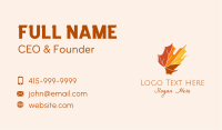 Fall Maple Leaf Business Card Image Preview