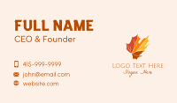 Fall Maple Leaf Business Card Image Preview