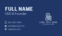 Blue Business Ampersand Business Card Image Preview