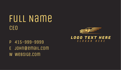 Car Detailing Wing Business Card Image Preview