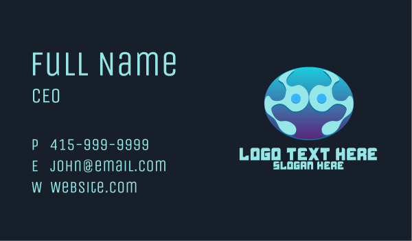 Tech Data Planet Business Card Design Image Preview