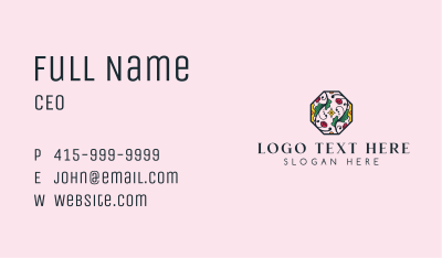 Floral Fashion Company Business Card Image Preview
