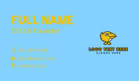 Yellow Cartoon Bird Business Card Image Preview