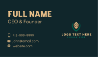 Mountain Shield Letter V Business Card Image Preview