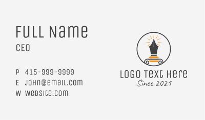 Circle Pen Publisher Business Card Image Preview