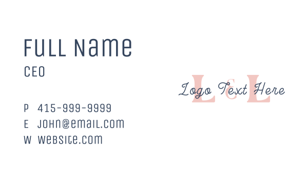 Generic Stylist Business Business Card Design Image Preview