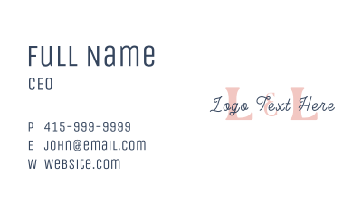 Generic Stylist Business Business Card Image Preview