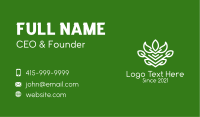 Organic Herb Plant  Business Card Image Preview