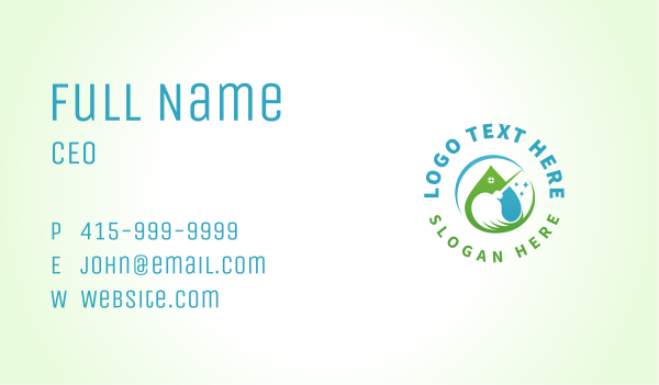 Mop Cleaning Disinfection Business Card Design Image Preview