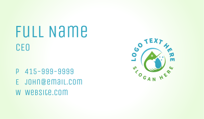Mop Cleaning Disinfection Business Card Image Preview