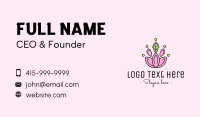 Minimalist Lotus Flower Business Card Design