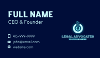 Power Lightning Glow Business Card Image Preview