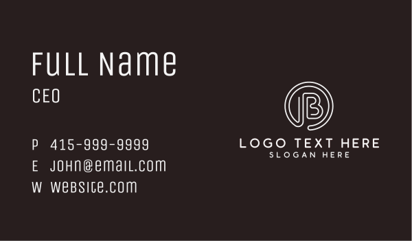 Generic Company Letter B Business Card Design Image Preview