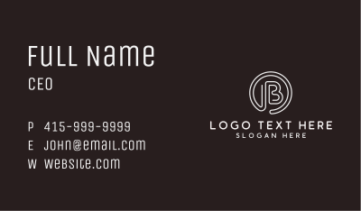 Generic Company Letter B Business Card Image Preview