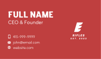 Fast Letter E Business Card Image Preview