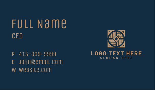 Brick Flooring Masonry Business Card Design Image Preview