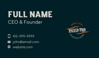 Graffiti Wave Emblem Wordmark Business Card Image Preview