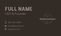 Urban Gothic Wordmark Business Card Image Preview