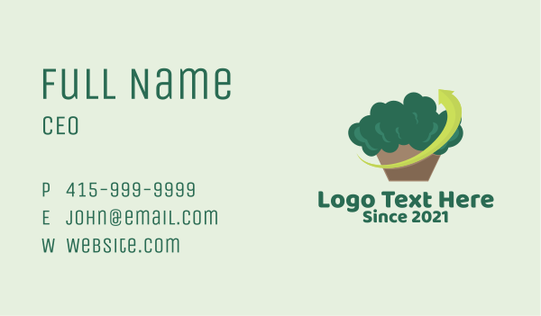 Brocolli Vegetable Grocery  Business Card Design Image Preview