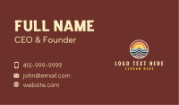 Sunset Wave Destination Business Card Image Preview