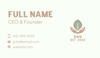 Leaf Hand Gardening  Business Card Image Preview