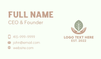 Leaf Hand Gardening  Business Card Image Preview