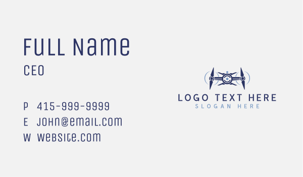Drone Videography Photographer Business Card Design Image Preview