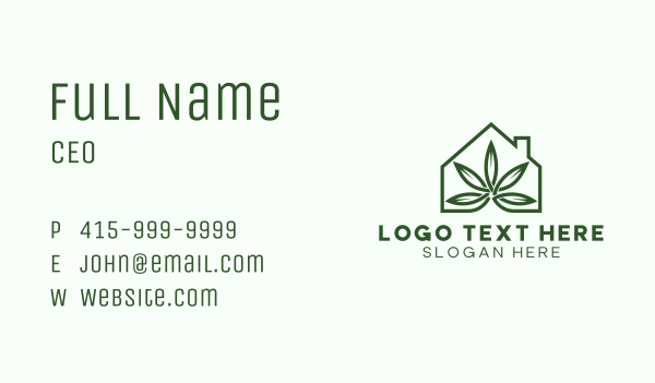 Organic House Plant Business Card Design Image Preview