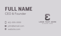 Technology Letter E Business Card Preview