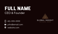 Premium Triangle Pyramid  Business Card Design