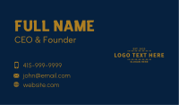 Yellow Classic Business Business Card Image Preview
