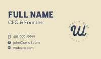 Classic Beauty Salon Wordmark Business Card Image Preview