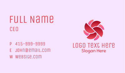 Abstract Flower Wheel Business Card Image Preview