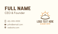 Sunrise Food Diner  Business Card Design