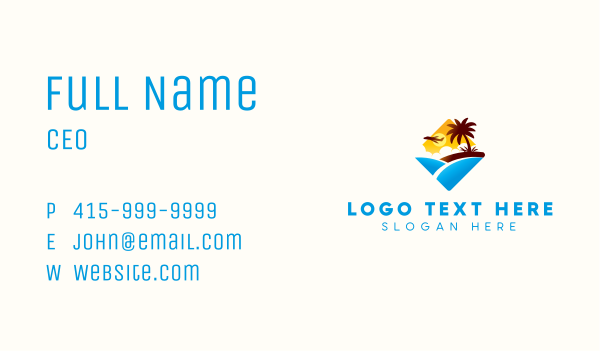 Travel Jet Plane Business Card Design Image Preview