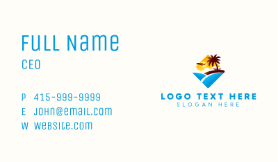 Travel Jet Plane Business Card Image Preview