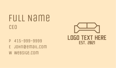 Living Room Sofa  Business Card Image Preview