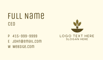 Wheat Farm Crop Business Card Image Preview