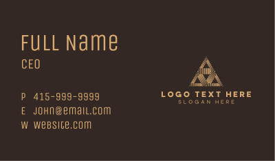 Architect Pyramid  Firm Business Card Image Preview