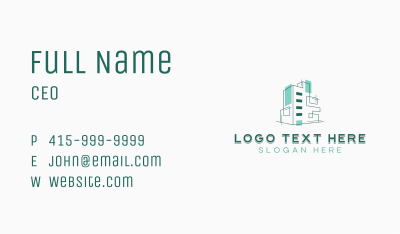 Building Structure Architect Business Card Image Preview