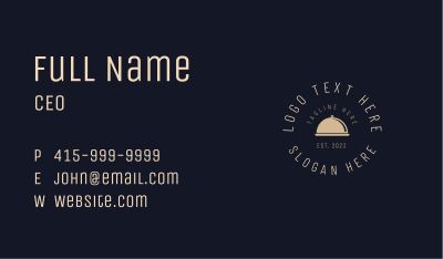 Generic Catering Wordmark Business Card Image Preview